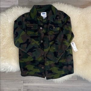 Old navy camo long sleeve fleece jacket
